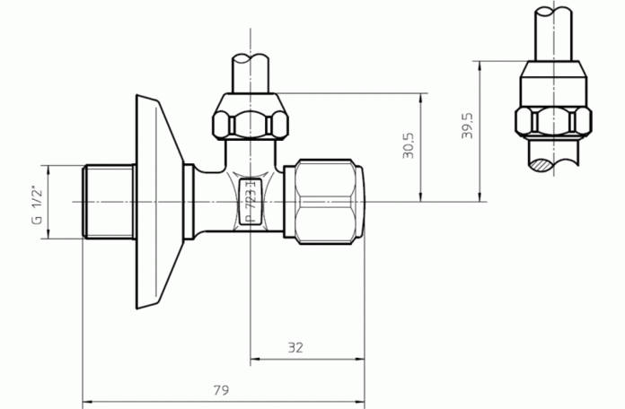 Вентил G 1/2 IdealSpray
