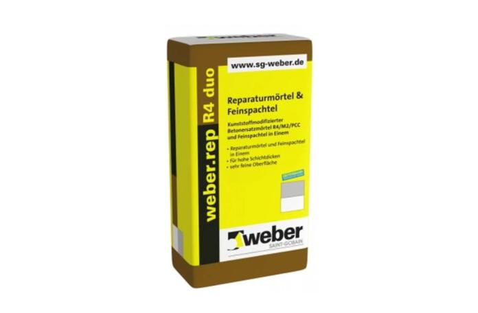 Weberrep  R4 duo Разтвор за възстановяване на бетон 20кг