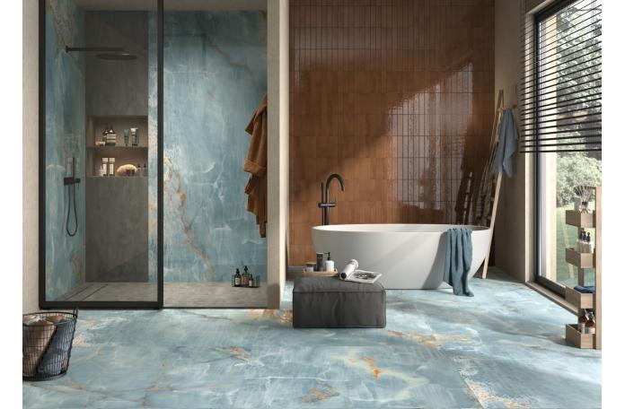 Гранитогрес The Room Onyx Aqua Blue 120/120см гланц