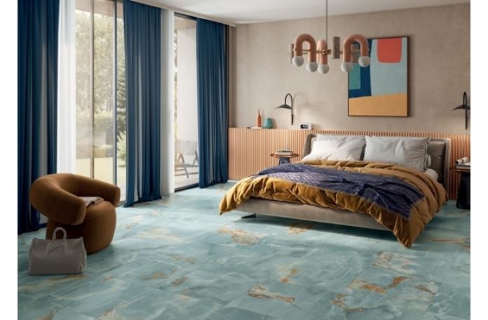 Гранитогрес The Room Onyx Aqua Blue 120/120см сатен/мат